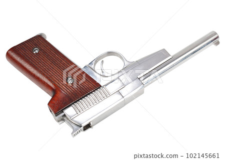 Vintage retro handgun 102145661