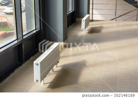 Vertically installed central heating radiator 102146189