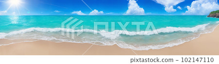 Ocean beach on a sunny day Ocean beach on a sunny day 102147110