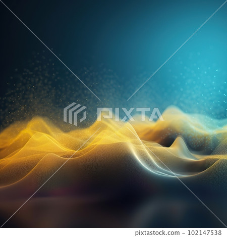 Network technology background futuristic tech blue and yellow wave background. Low poly 3d wire made with generative AI Scy fi space illustration Network technology background futuristic tech blue and yellow wave background. Low poly 3d wire made with generative AI Scy fi space illustration 102147538