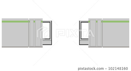 Station platform door image illustration material vector Station platform door image illustration material vector 102148160