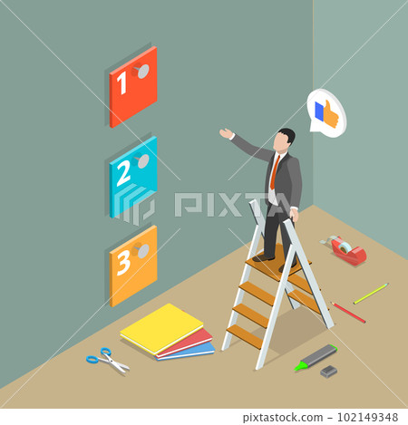 3D Isometric Flat Vector Conceptual Illustration of Task Management 3D Isometric Flat Vector Conceptual Illustration of Task Management 102149348