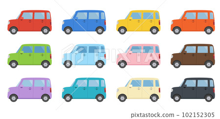 Light car illustration set 102152305