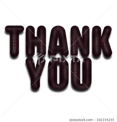 字母詞插畫，謝謝詞插畫素材，圓形立體人物素材，磨砂黑 102154235