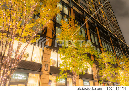 “東京”丸之內冬季燈飾“雨天” “東京”丸之內冬季燈飾“雨天” 102154454