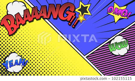 漫畫風格的彩色背景 102155115