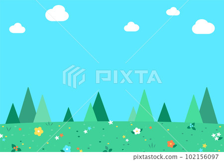 Background illustration_meadow 102156097