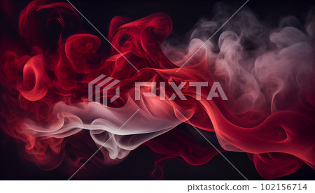 Generative AI, Red and White Moody Abstract Smoke Generative AI, Red and White Moody Abstract Smoke 102156714
