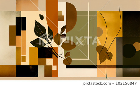 Generative AI, Abstract Squares and Rectangles Background 102156847