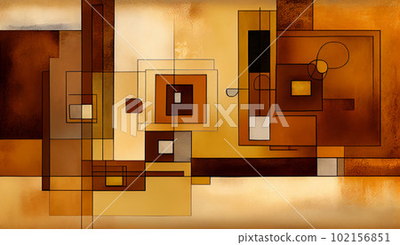 Generative AI, Abstract Squares and Rectangles Background Generative AI, Abstract Squares and Rectangles Background 102156851