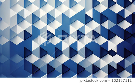 Generative AI, Minimalist Blue and White Geometric Gradient Pattern Generative AI, Minimalist Blue and White Geometric Gradient Pattern 102157111