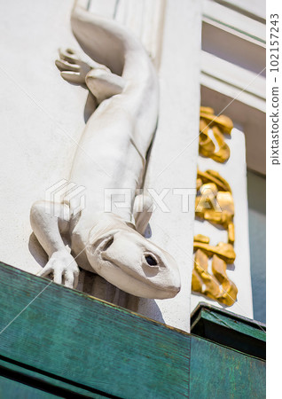 Secession building in Vienna, Austria, detail 102157243