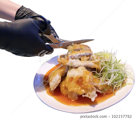 Guobaorou ,chinese food, isolated on transparent background 102157782