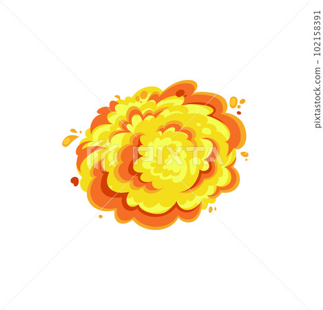 Orange burning blast of radioactive air bomb isolated fire boom bang. Vector radiation demolition, explode of gas, atomic weapon. Burst effect, fiery cloud bomb explosion, fire buen ignite flame Orange burning blast of radioactive air bomb isolated fire boom bang. Vector radiation demolition, explode of gas, atomic weapon. Burst effect, fiery cloud bomb explosion, fire buen ignite flame 102158391