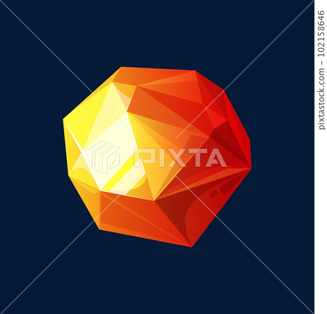 Zircon, orange garnet hessonite precious stone isolated. Vector citrine, orange fire opal, tourmaline luxury treasure, faceted diamond. Spessartite sunstone feldspar gem stone, ui game design element Zircon, orange garnet hessonite precious stone isolated. Vector citrine, orange fire opal, tourmaline luxury treasure, faceted diamond. Spessartite sunstone feldspar gem stone, ui game design element 102158646