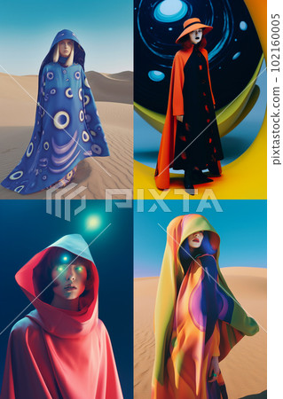 女模特插畫/獨特時尚 女模特插畫/獨特時尚 102160005