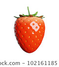 立體逼真的草莓3DCG 102161185