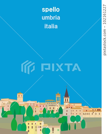 Spello spello 翁布里亞 翁布里亞 意大利 italia 102161227