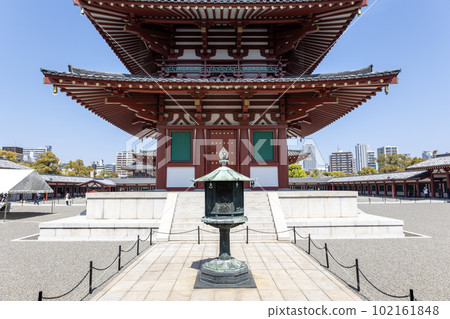 大阪市四天王寺“五層寶塔”（攝於2023年4月1日） 102161848