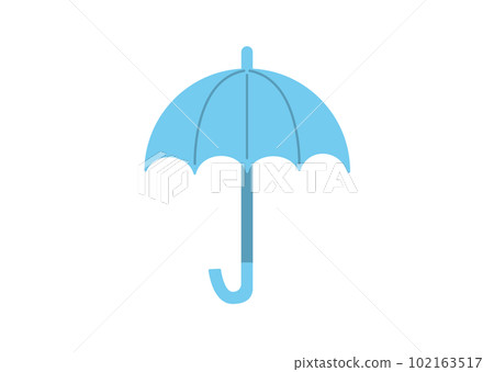 blue umbrella icon - Stock Illustration [102163517] - PIXTA