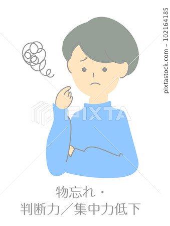 Illustration material: menopause / menopausal disorder _ women _ symptoms 102164185