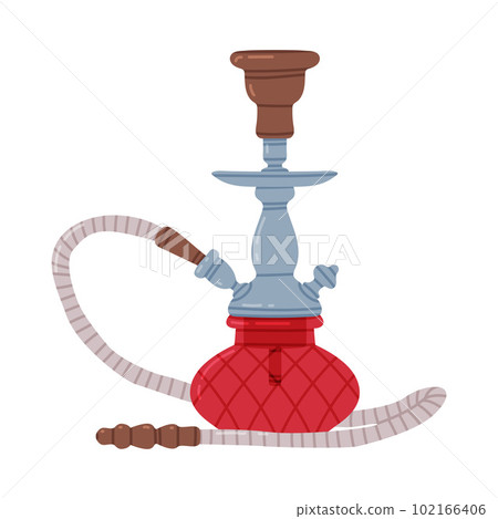 Hookah or Shisha for Smoking Tobacco as Traditional Istanbul Symbol Vector Illustration Hookah or Shisha for Smoking Tobacco as Traditional Istanbul Symbol Vector Illustration 102166406