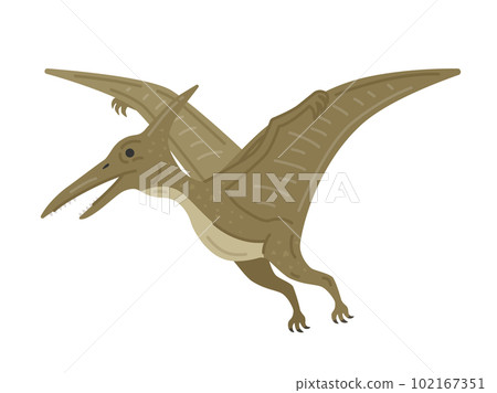 Illustration of dinosaur pteranodon 102167351
