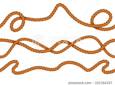 Realistic Curve Ropes Seamless Pattern 102168167