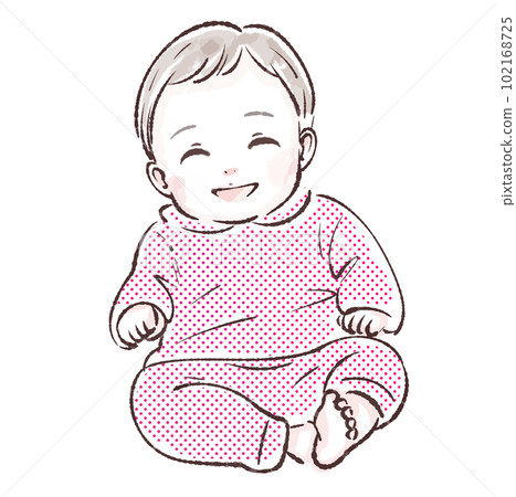 baby, illustration, material, baby, cute, childcare, maternity, childbirth, parenting, stroller 102168725