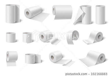 Toilet Tissue Icon Set 102168883