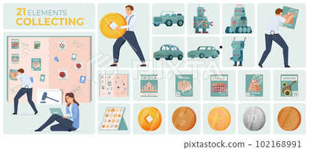 Collectibles Hobby Flat Composition Set 102168991