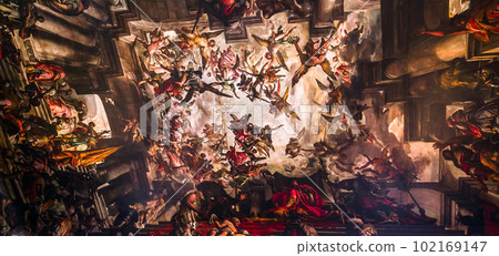 Frescoes in chiesa San Pantalon, Venice, italy Frescoes in chiesa San Pantalon, Venice, italy 102169147