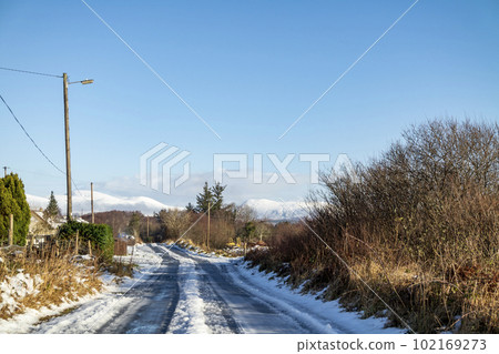The L1783, the so called German Road, connects Doochary and Lettermacaward - County Donegal - Ireland 102169273