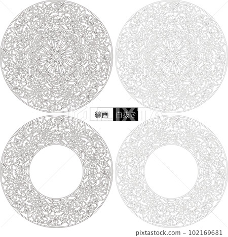 Flower decoration pattern 102169681