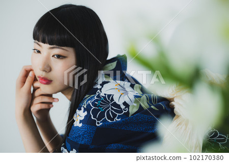 Yukata long hair Yukata long hair 102170380