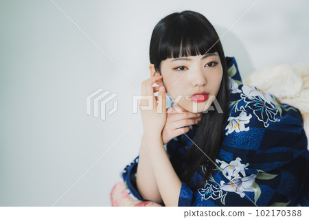 Yukata long hair Yukata long hair 102170388