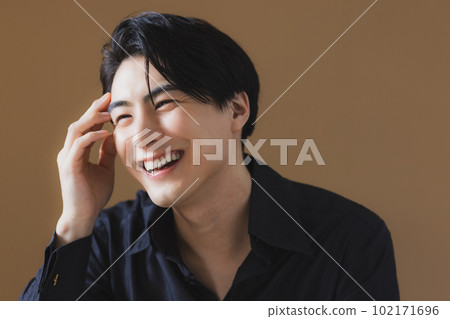 man in black dress shirt man in black dress shirt 102171696