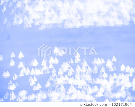 Background material Yacht pattern reflection Blue type fine pattern Background material Yacht pattern reflection Blue type fine pattern 102171964