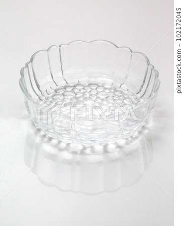 日本複古玻璃器皿照明的白色背景拍攝 102172045