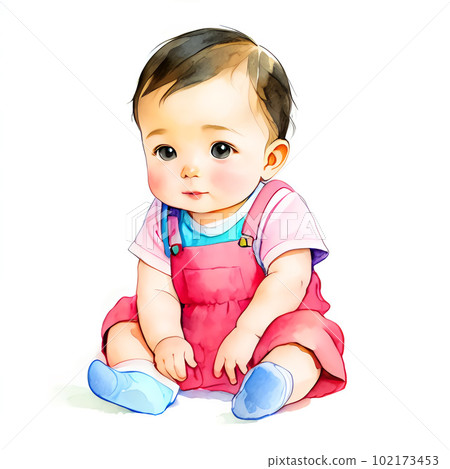 baby, illustration, material, baby, cute, childcare, maternity, childbirth, parenting, stroller 102173453