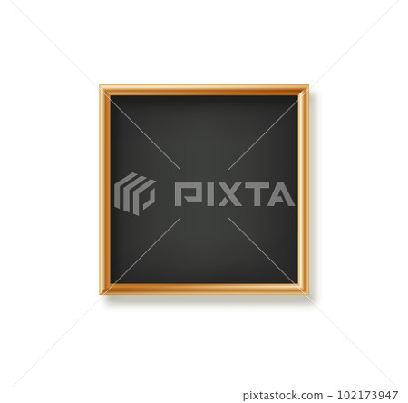 Signboards in a wooden frame hanging . Restaurant menu board. School vector chalkboard, writing surface for text or drawing. Blank advertising or presentation boards. Vector. Signboards in a wooden frame hanging . Restaurant menu board. School vector chalkboard, writing surface for text or drawing. Blank advertising or presentation boards. Vector. 102173947