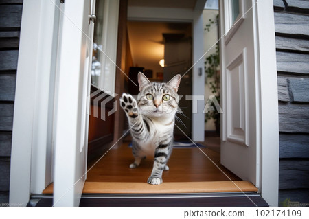 Cat door clearance entrance