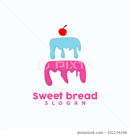 Sweet Bread Logo, Pancake Birthday Vector, Sandwich, Symbol Illustration Icon Design 102174246