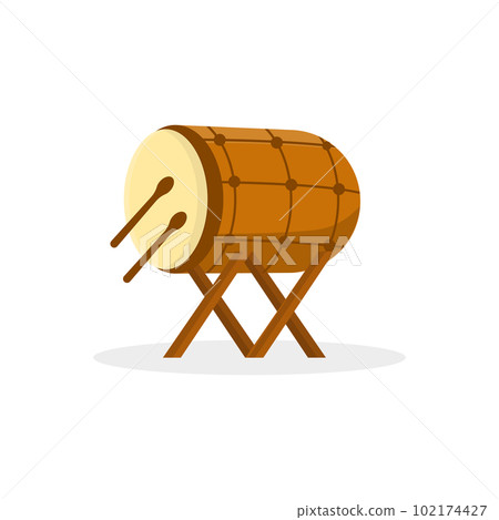 Ramadan Kareem Ketupat Drum Design and Eid Background Eid Al Adha and Greeting Card Vector Ornament Poster Ramadan Kareem Icon 102174427