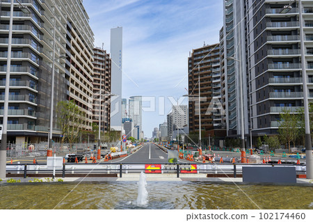 晴海五丁目(東京都中央區)正在重建的前運動員村遺址的開發 晴海五丁目(東京都中央區)正在重建的前運動員村遺址的開發 102174460