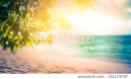 夢幻般的熱帶海灘背景“人工智能生成的圖像” 夢幻般的熱帶海灘背景“人工智能生成的圖像” 102174597
