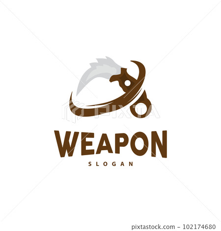 Kerambit Logo, Indonesia Fighting Weapon Vector, Ninja Fighting Tool Simple Design, Template Illustration Symbol Icon Kerambit Logo, Indonesia Fighting Weapon Vector, Ninja Fighting Tool Simple Design, Template Illustration Symbol Icon 102174680