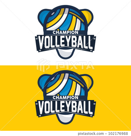 Volleyball Logo, Sport Simple Design, World Sports Tournament Vector, Illustration Symbol Icon Volleyball Logo, Sport Simple Design, World Sports Tournament Vector, Illustration Symbol Icon 102176988