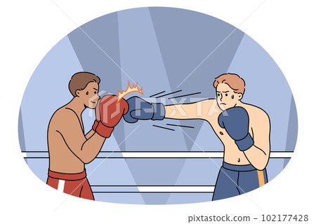 Boxers fight compete at squared ring Boxers fight compete at squared ring 102177428