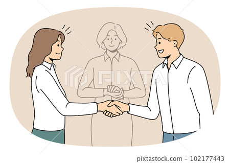 Business partners come to solution with mediator help 102177443